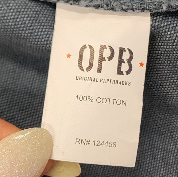 OPB Men's Slate Utilitarian Zip/Snap Front Corduroy Collar Medium Weight, sz MD - Picture 9 of 9